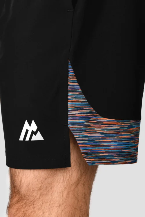 Trail Panel 2.0 Short - Black/Blue/Orange -Urban Sport Wear Store TRAIL PANEL 2.0 SHORT BLACK SAFETY ORANGE MAYA BLUE logo scaled