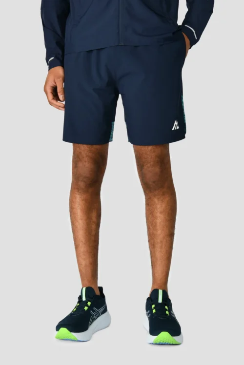 Trail Panel 2.0 Short - Navy/Turquoise -Urban Sport Wear Store TRAIL PANEL 2.0 SHORT MIDNIGHT BLUE AERO BLUE DEEP SEA front scaled