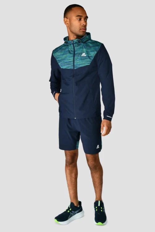 Trail Panel 2.0 Short - Navy/Turquoise -Urban Sport Wear Store TRAIL PANEL 2.0 SHORT MIDNIGHT BLUE AERO BLUE DEEP SEA full front scaled