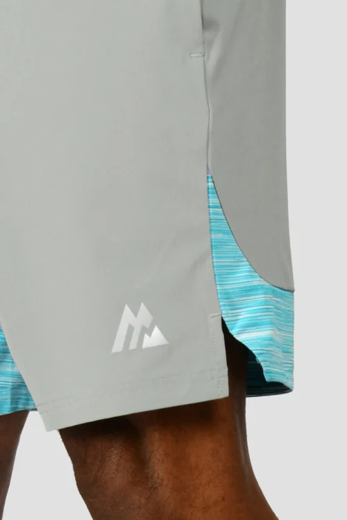 Trail Panel 2.0 Short - Platinum Grey/Neon Sky/Maya Blue -Urban Sport Wear Store TRAIL PANEL 2.0 SHORT PLATINUM GREY NEON SKY MAYA BLUE detail scaled