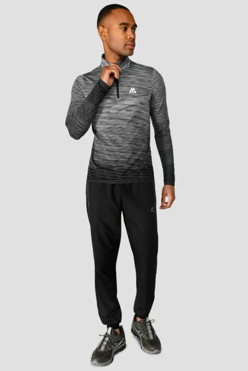 Trail Seamless 1/4 Zip - Black/Grey Multi 8 Trail Seamless 1/4 Zip - Black/Grey Multi -Urban Sport Wear Store TRAIL SEAMLESS 1 4 ZIP BLACK WHITE CEMENT GREY Full front scaled