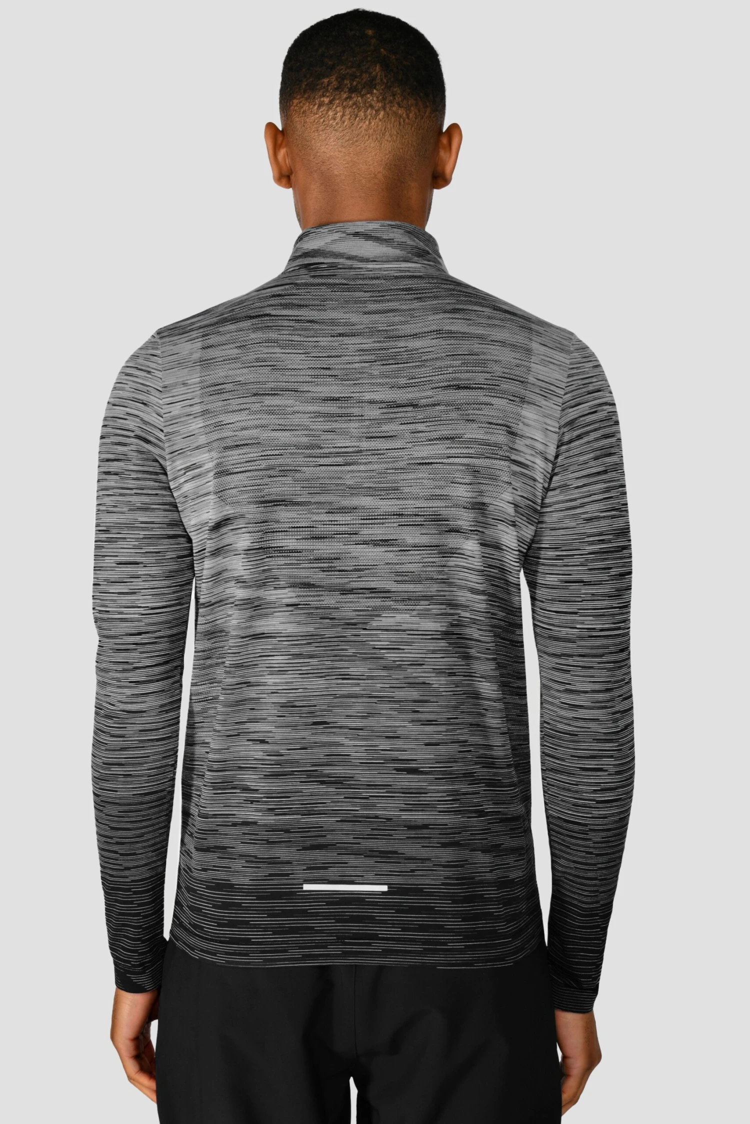 Trail Seamless 1/4 Zip - Black/Grey Multi 2 Trail Seamless 1/4 Zip - Black/Grey Multi - Image 2