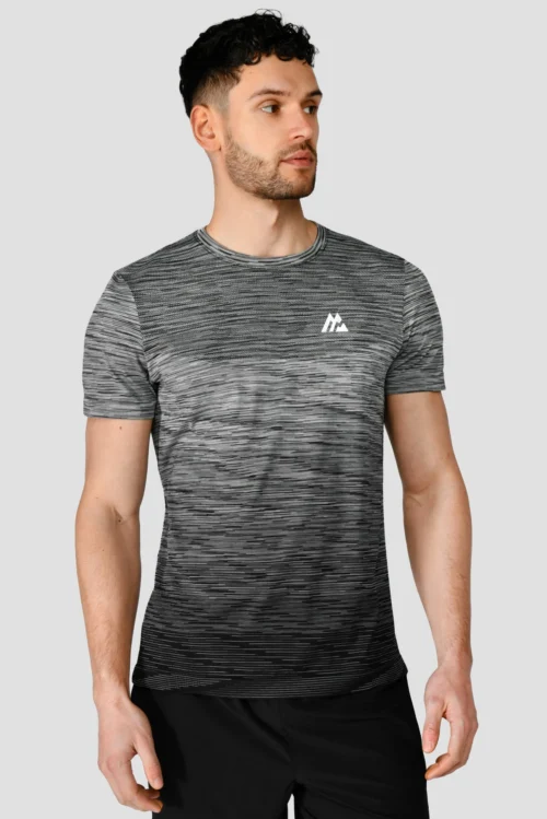 Trail Seamless T-Shirt - Black/Grey Multi