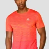Trail Seamless T-Shirt - Fiery Orange/Hot Pink/Hibiscus