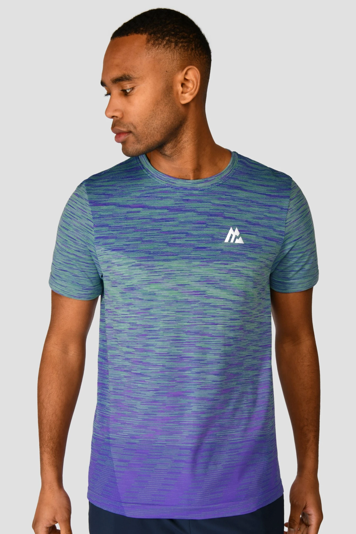 Trail Seamless T-Shirt - Green/Purple 1 Trail Seamless T-Shirt - Green/Purple