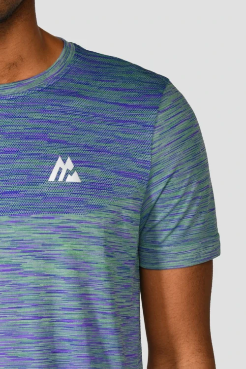 Trail Seamless T-Shirt - Green/Purple 10 Trail Seamless T-Shirt - Green/Purple -Urban Sport Wear Store TRAIL SEAMLESS TEE MOUNTAIN MEADOW PURPLE Close scaled