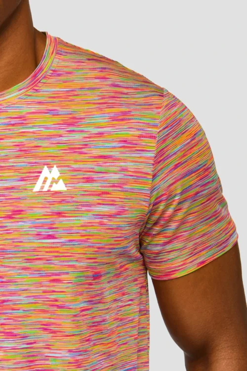Trail 2.0 T-Shirt - Blue/Pink Multi 9 Trail 2.0 T-Shirt - Blue/Pink Multi -Urban Sport Wear Store TRAIL TEE ARCTIC BLUE NEON BLUE PINK MAGNET OG NEON logo detail scaled