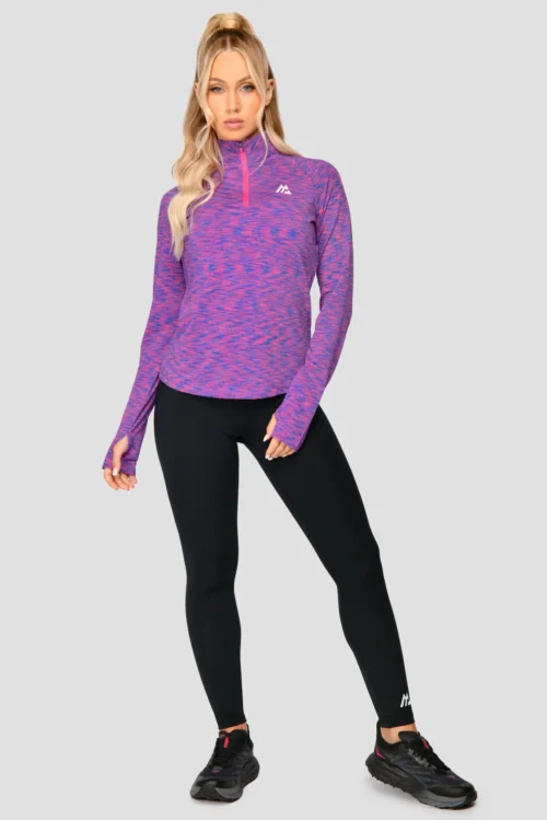 Women's Trail 2.0 1/4 Zip - Purple/Blue 8 Women's Trail 2.0 1/4 Zip - Purple/Blue -Urban Sport Wear Store TRAIL2.01 4ZIP PURPLE ELECTRICPURPLE NEONBLUE SHOCKINGPINK front scaled