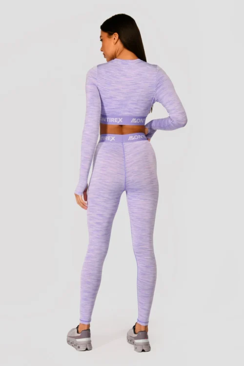 Trail Icon Long Sleeve Crop Top - Lilac Multi -Urban Sport Wear Store TRAILICONLSCROP LILACBLOOM MAGNOLIA PEARLYHEATHER AMETHYST back scaled