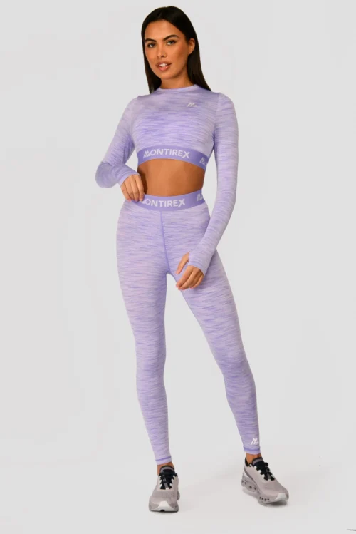 Trail Icon Long Sleeve Crop Top - Lilac Multi -Urban Sport Wear Store TRAILICONLSCROP LILACBLOOM MAGNOLIA PEARLYHEATHER AMETHYST front scaled