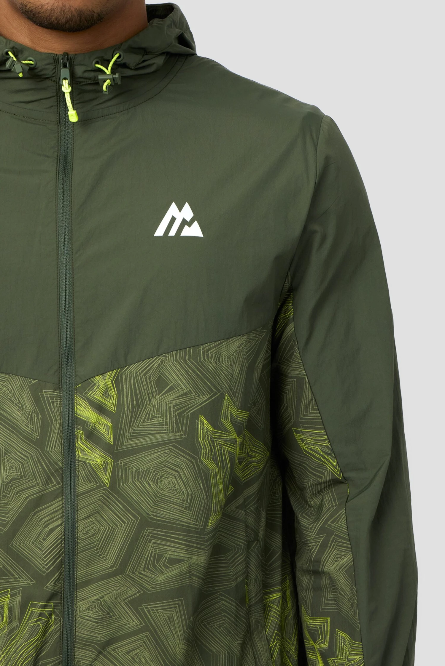 Geo M Print Windbreaker - Elm 7 Geo M Print Windbreaker - Elm - Image 7