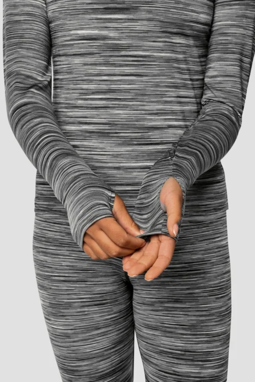 Trail 2.0 1/4 Zip - Black/Grey Multi -Urban Sport Wear Store Trail 1 4 Zip GREY BLACK WHITE Sleeve detail scaled