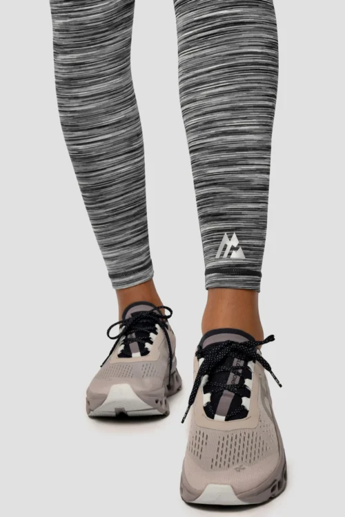 Trail Icon Legging - Black/Grey Multi -Urban Sport Wear Store Trail Icon Legging GREY BLACK WHITE Logo detail scaled