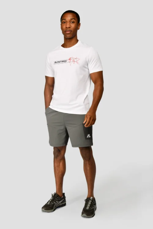 Ultra Woven Short - Cement Grey/Jet Grey -Urban Sport Wear Store ULTRA WOVENSHORT CEMENT GREY JET GREY front 1 scaled