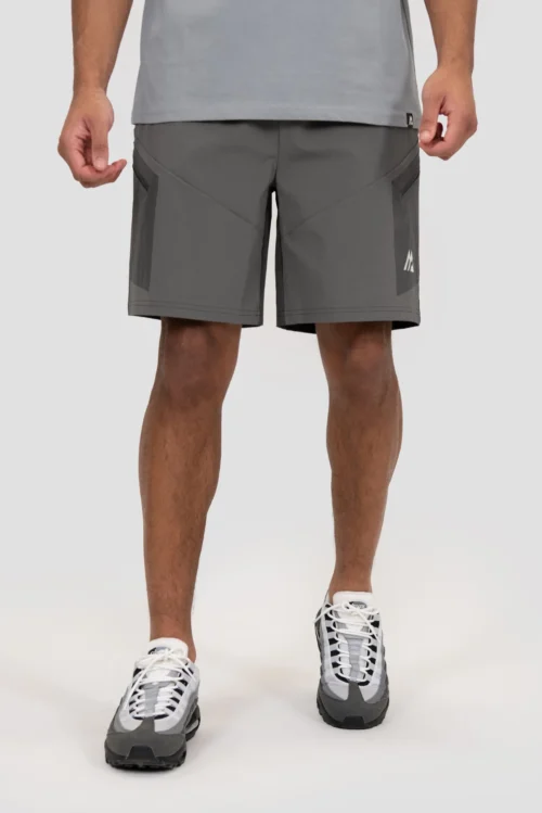 Ultra 2.0 Short - Cement Grey/Jet Grey -Urban Sport Wear Store ULTRA2.0SHORT CASTLEROCK GREYPINSTRIPE CloseFrontv2 scaled