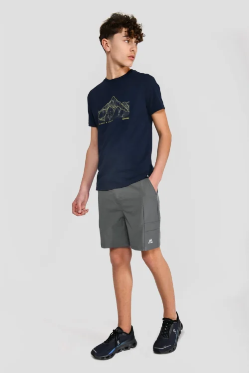 Junior Utility Cargo Short - Cement Grey -Urban Sport Wear Store UTILITY CARGO SHORT CASTLEROCK full front scaled