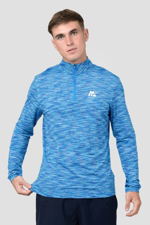 Trail 1/4 Zip - Royal Blue Multi