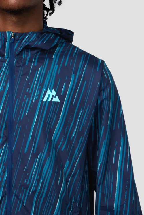 Vigour Print Windbreaker - Midnight Blue/Atlantic -Urban Sport Wear Store VIGOUR BLUE 5 scaled