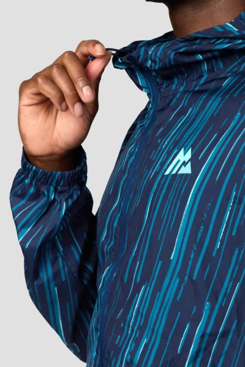 Vigour Print Windbreaker - Midnight Blue/Atlantic -Urban Sport Wear Store VIGOUR BLUE 7 scaled