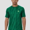 Vigour Print T-Shirt - Sherwood/Neon Green