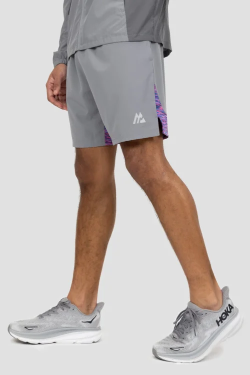 Trail Panel Short - Grey/Pink/Blue