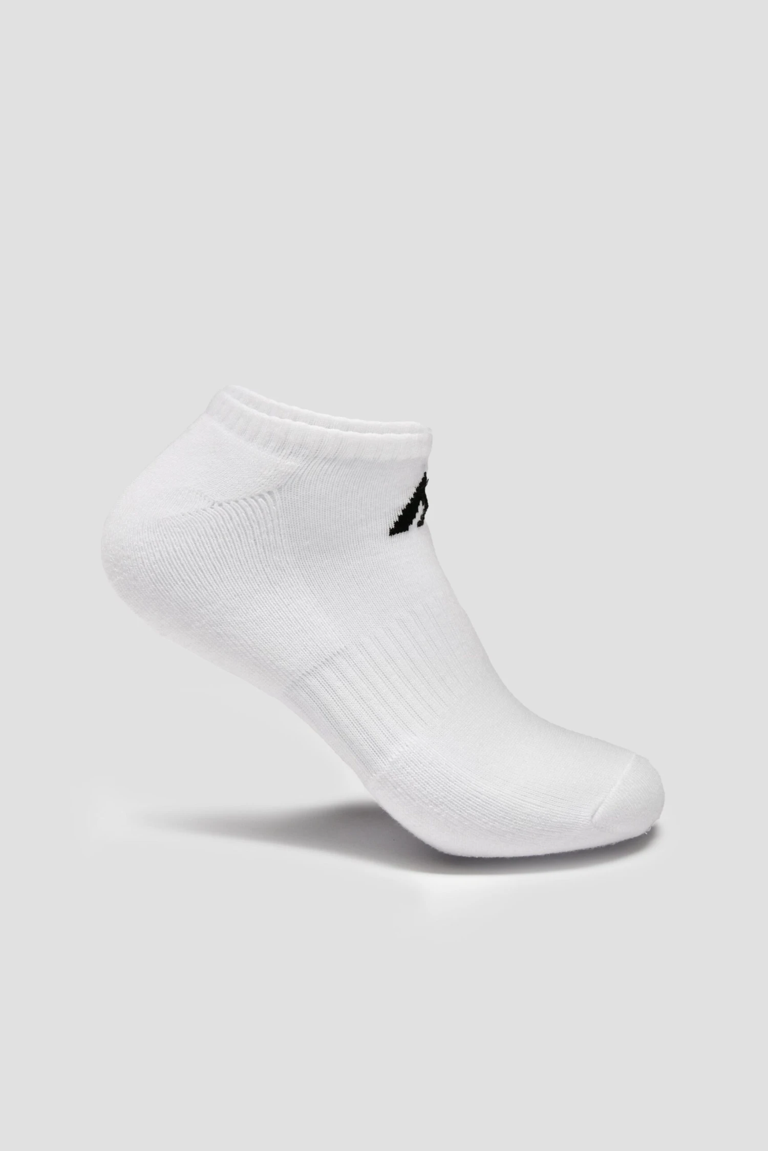 MTX No Show Socks 3 Pack - White/Black 1 MTX No Show Socks 3 Pack - White/Black