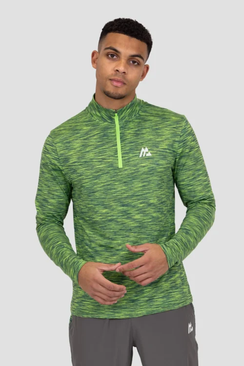 Trail 1/4 Zip - Green/Black