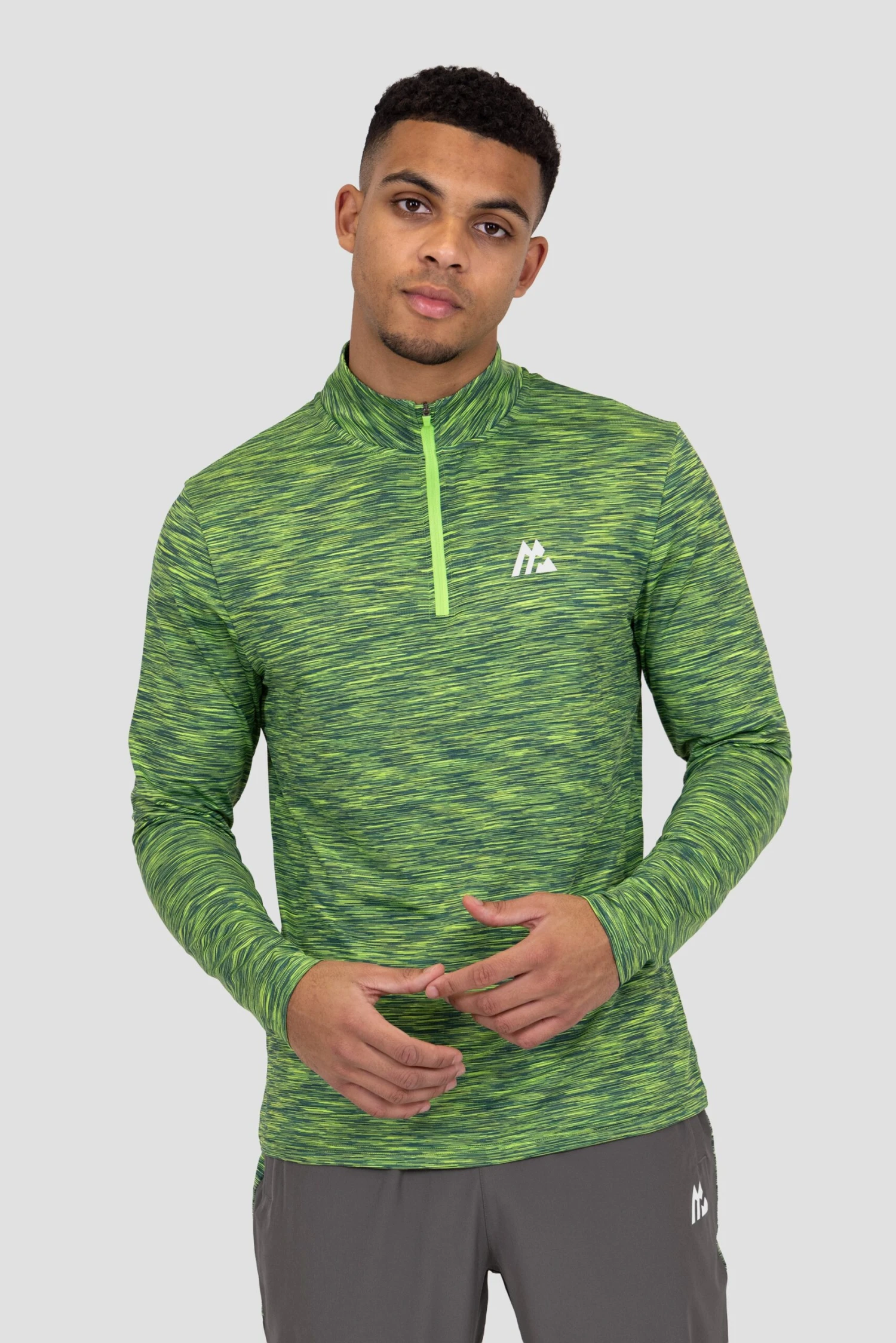 Trail 1/4 Zip - Green/Black