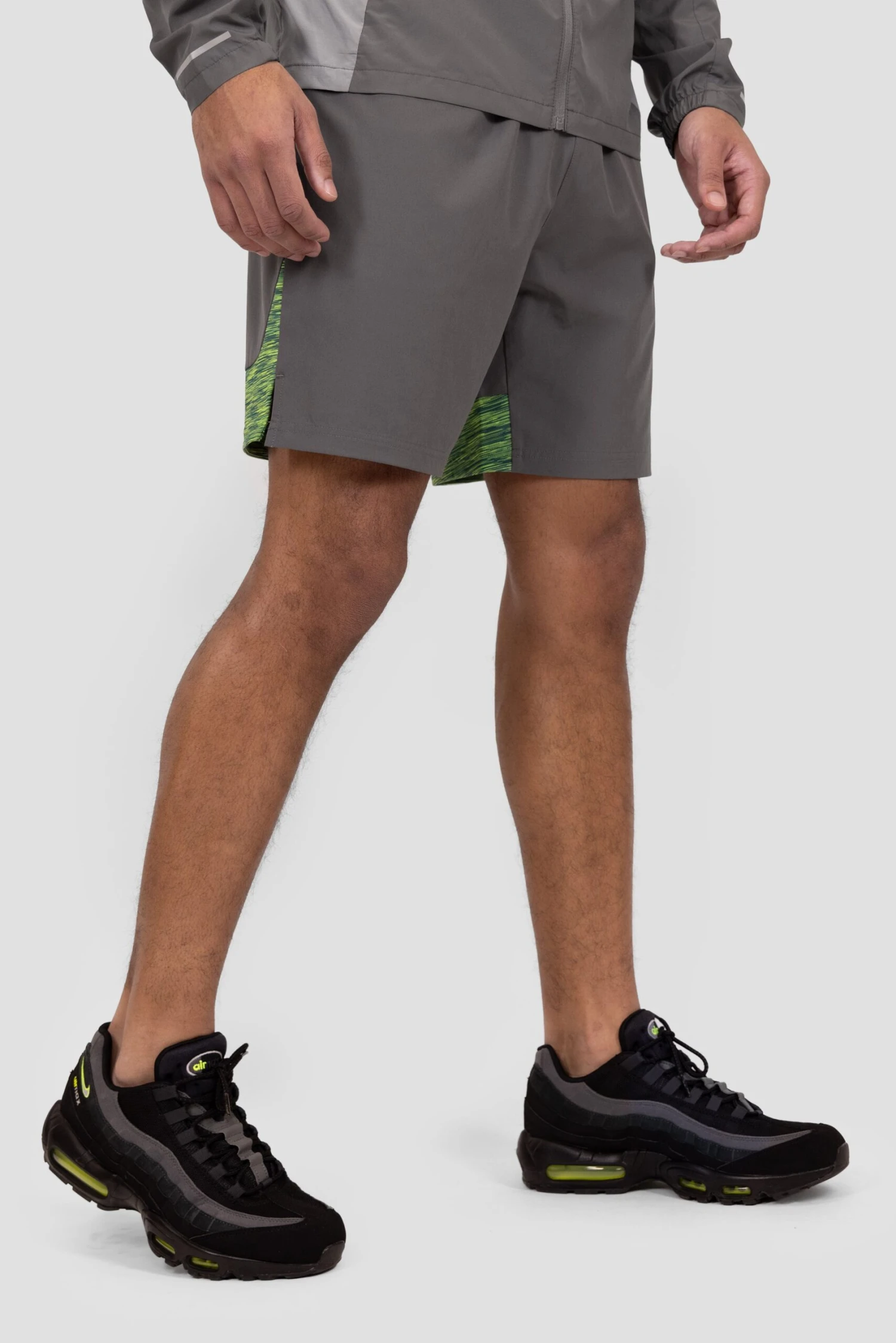 Trail Panel Short - Grey/Green/Black 2 Trail Panel Short - Grey/Green/Black - Image 2