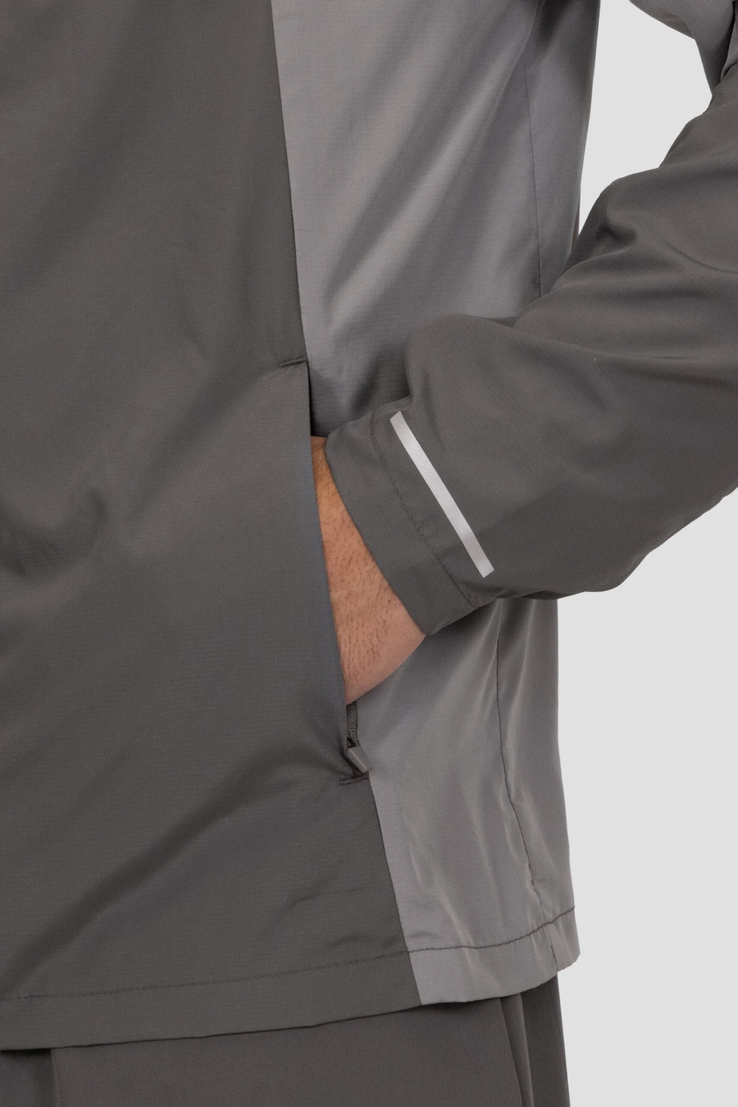 Trail Windbreaker - Grey/Green/Black 6 Trail Windbreaker - Grey/Green/Black - Image 6