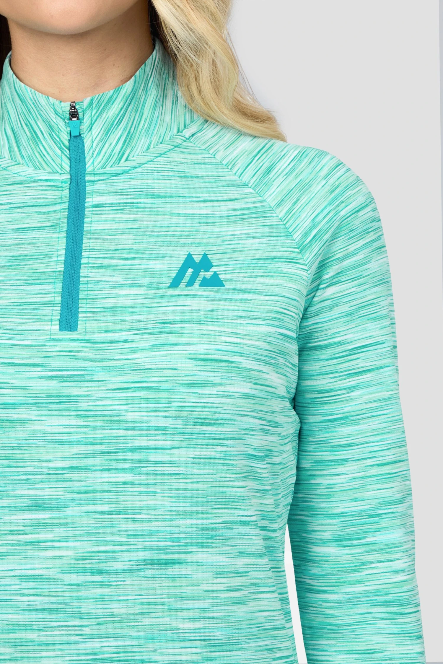 Women's Trail 1/4 Zip - Turquoise Multi 4 Women's Trail 1/4 Zip - Turquoise Multi - Image 4