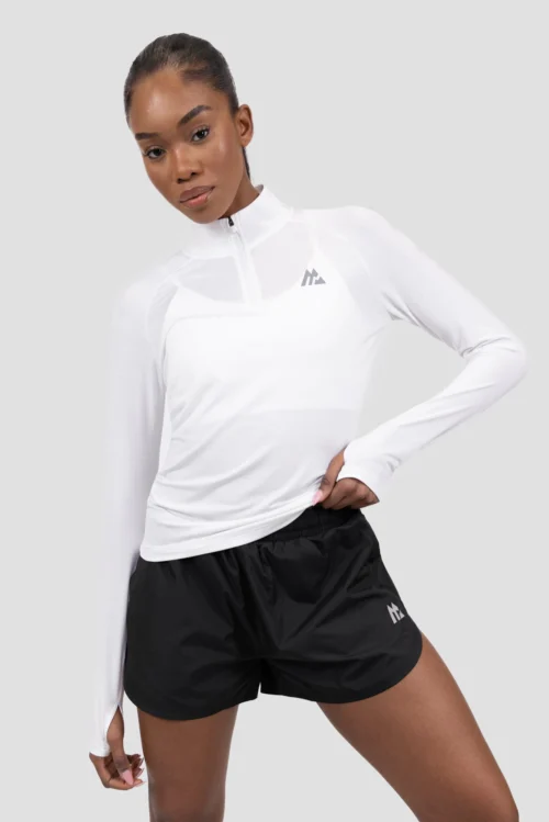 Breathe 1/4 Zip - White