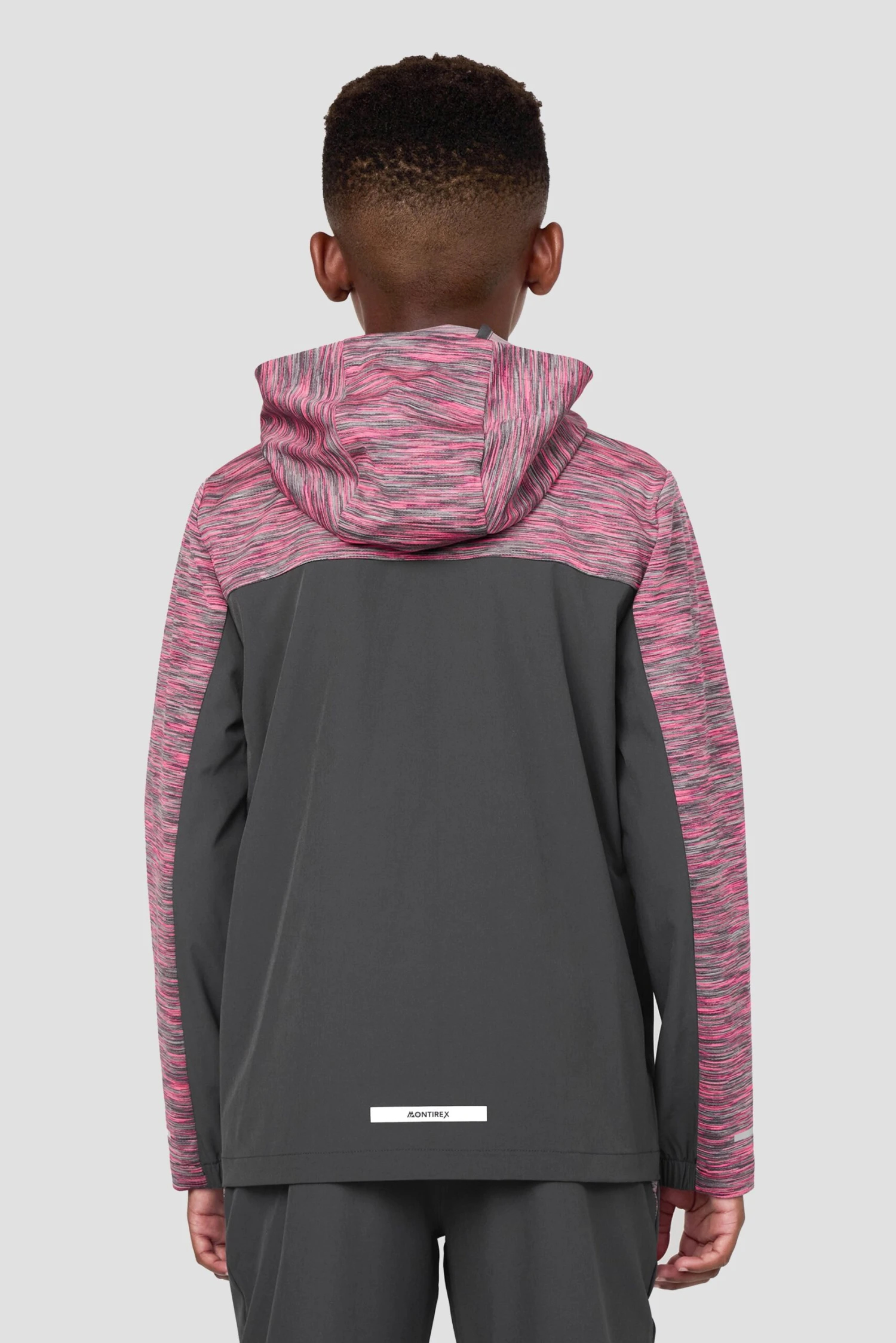 Boys Trail Windbreaker - Grey/Pink Multi 2 Boys Trail Windbreaker - Grey/Pink Multi - Image 2