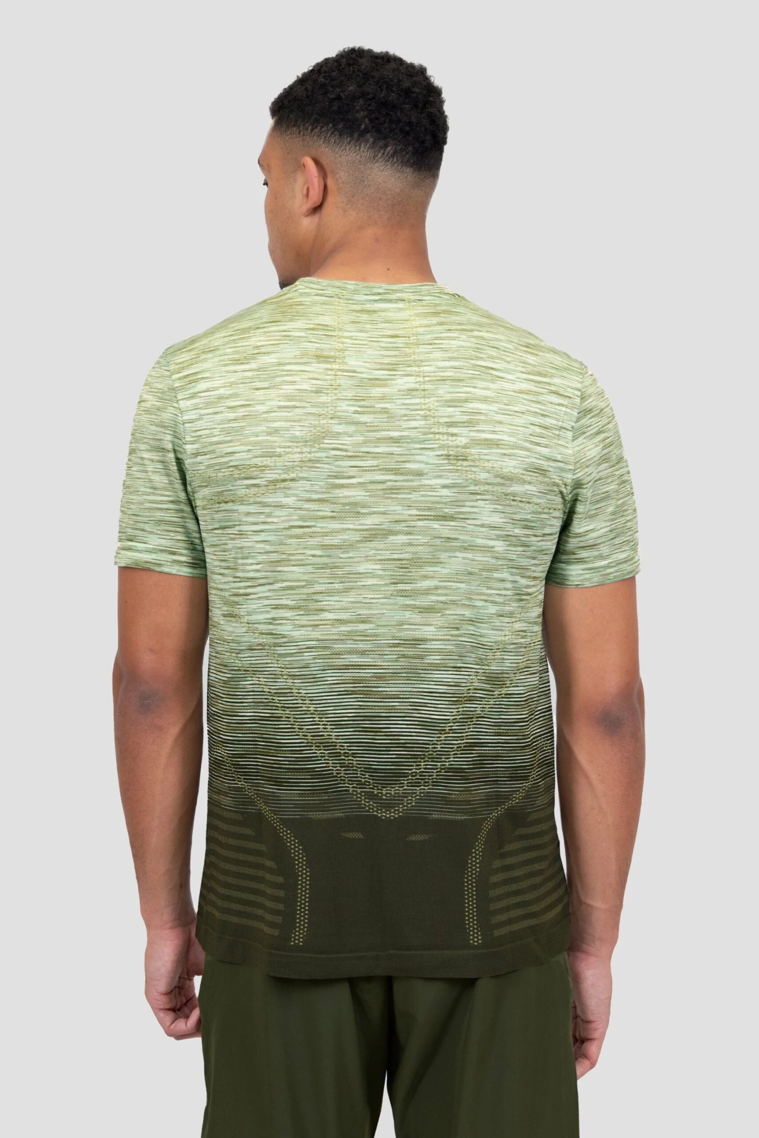 Vector Seamless T-Shirt - Sage/Khaki 2 Vector Seamless T-Shirt - Sage/Khaki - Image 2