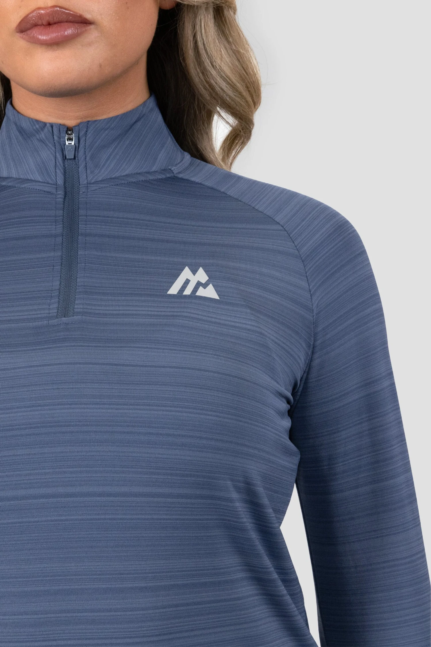 Breathe 1/4 Zip - Greyed Indigo 7 Breathe 1/4 Zip - Greyed Indigo - Image 7