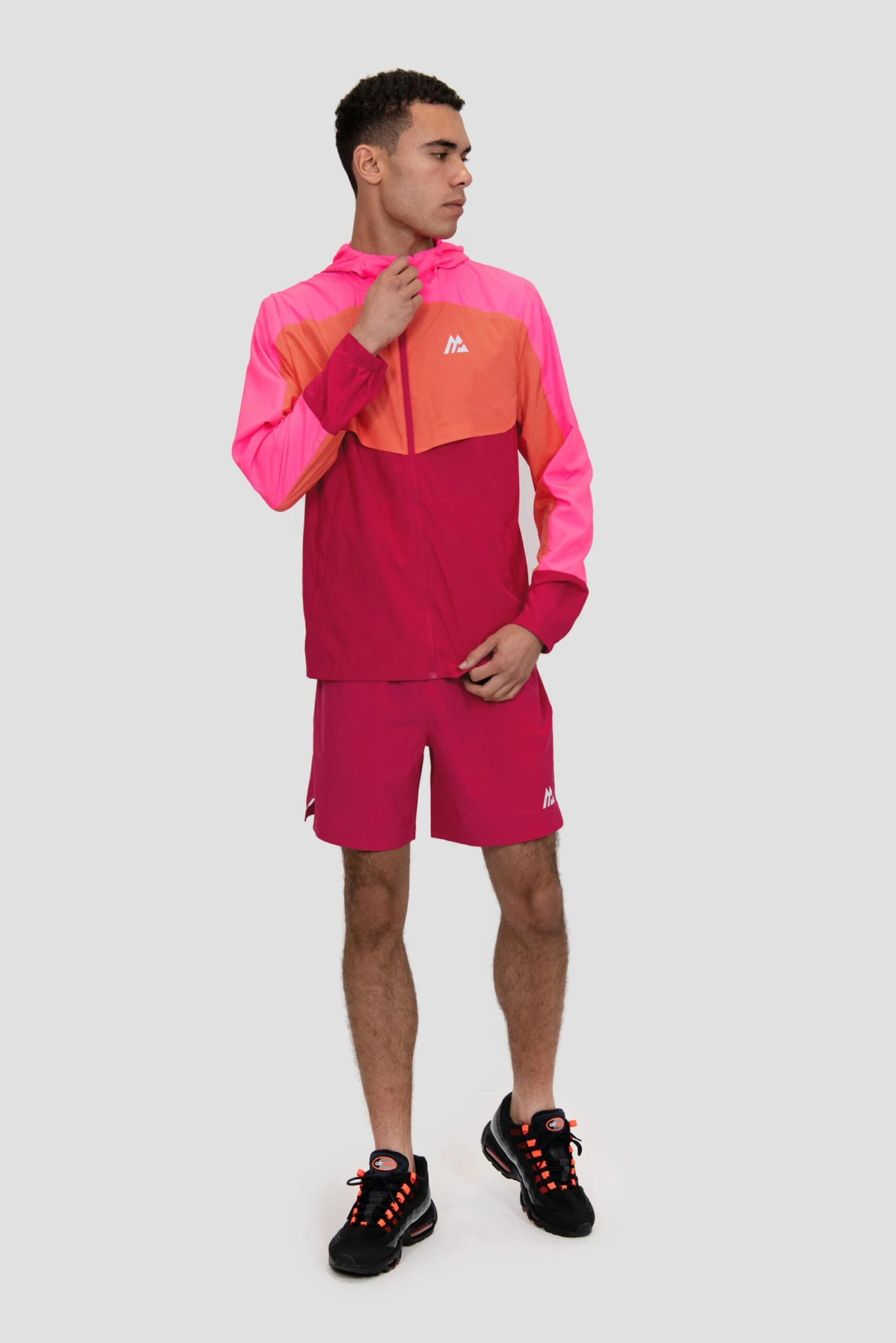 Breeze 2.0 Windbreaker - Neon Pink/Coral/Spiced Cherry 3 Breeze 2.0 Windbreaker - Neon Pink/Coral/Spiced Cherry - Image 3