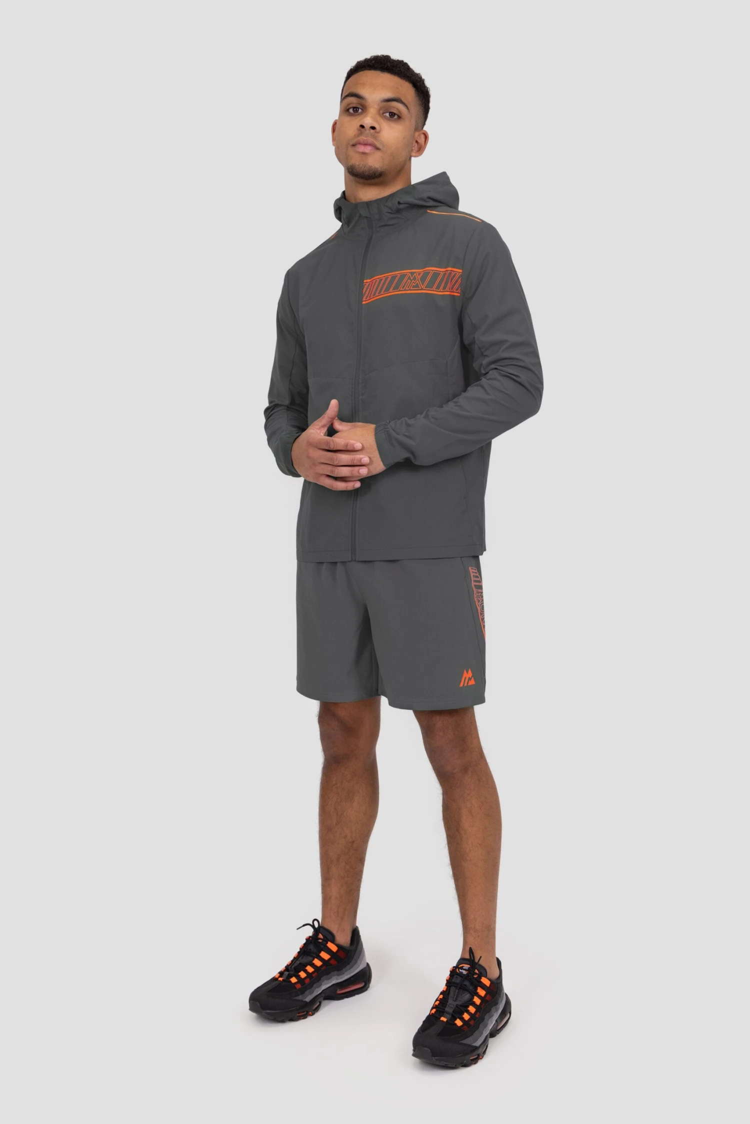 Beta Windbreaker - Slate Grey/Fiery Orange 3 Beta Windbreaker - Slate Grey/Fiery Orange - Image 3