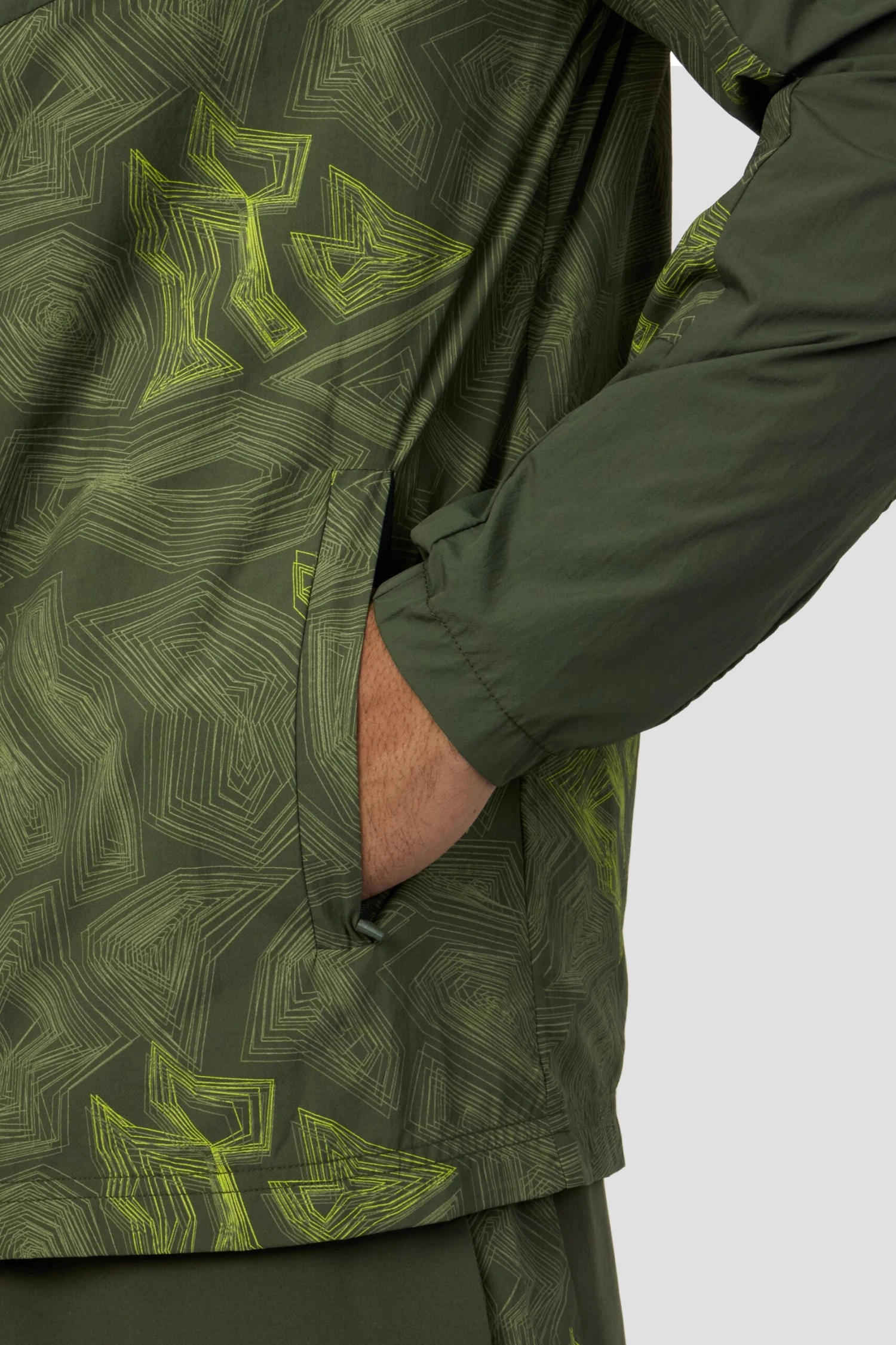 Geo M Print Windbreaker - Elm 6 Geo M Print Windbreaker - Elm - Image 6