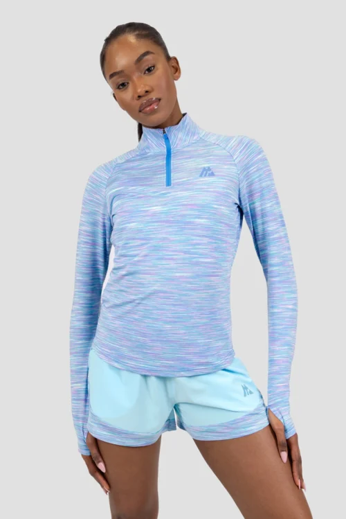 Women's Trail 1/4 Zip - Blue/Purple/White