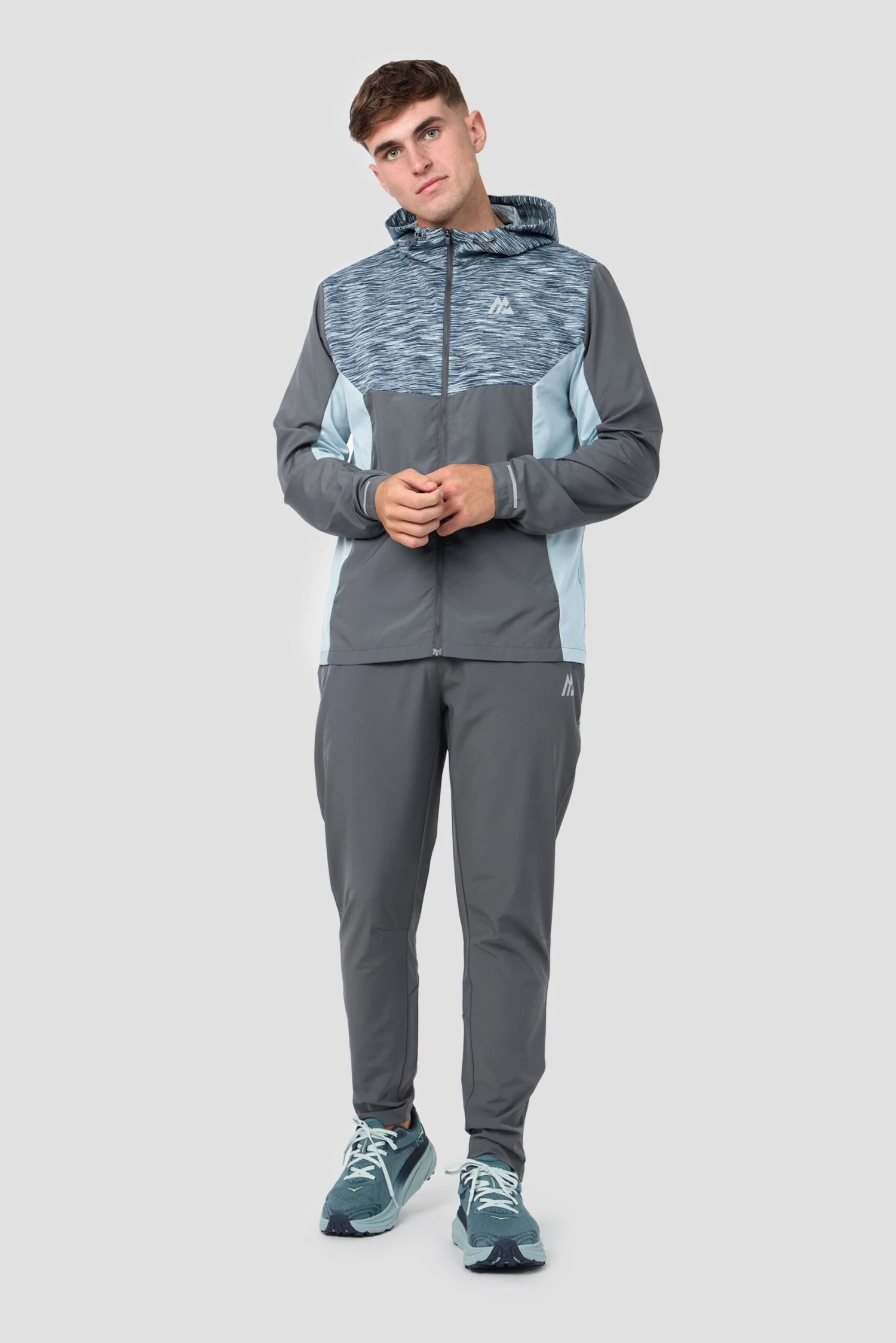 Trail Panel Running Pant - Grey/Blue/Navy 5 Trail Panel Running Pant - Grey/Blue/Navy - Image 5