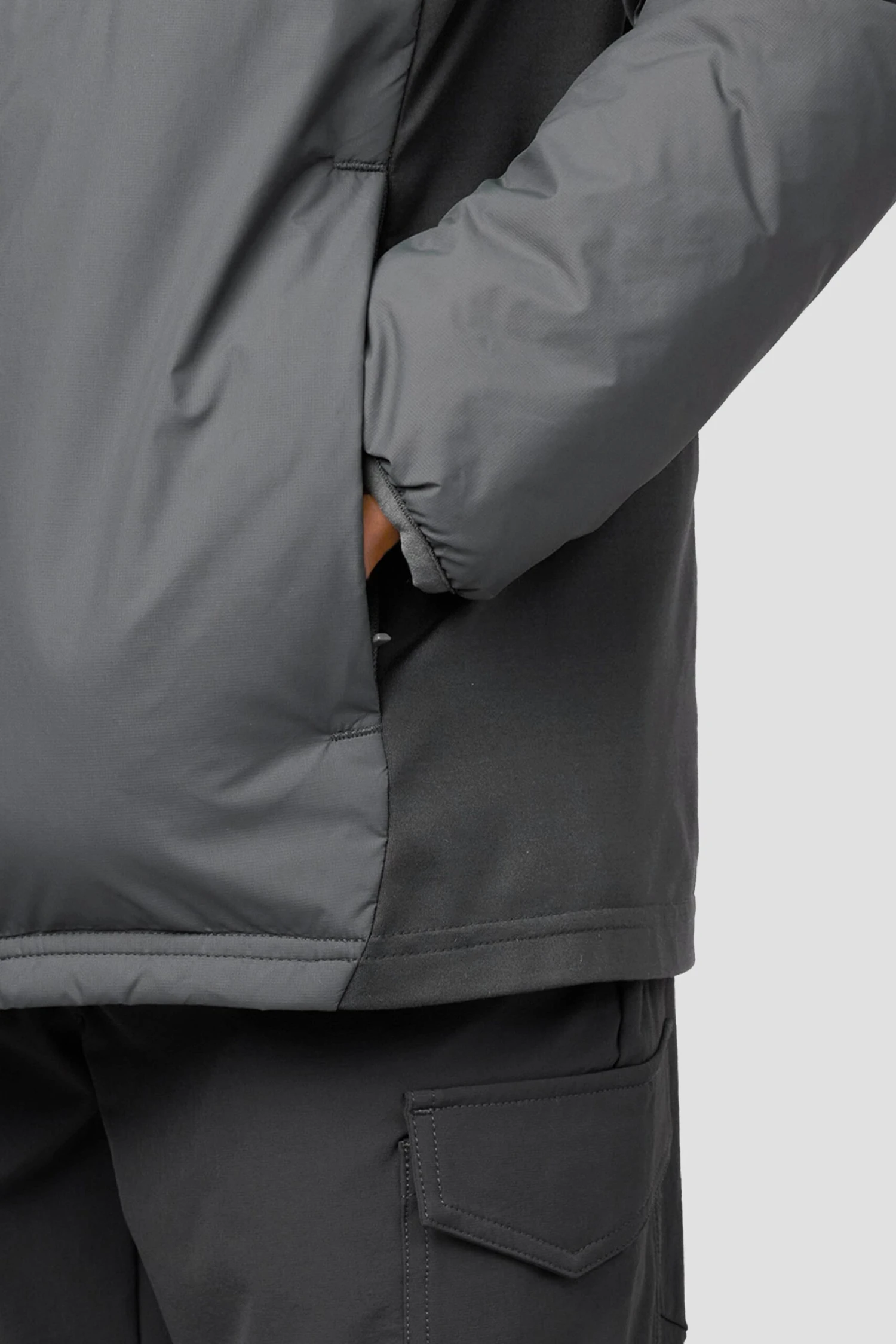 Boys Cache Jacket - Cement Grey/Asphalt 5 Boys Cache Jacket - Cement Grey/Asphalt - Image 5