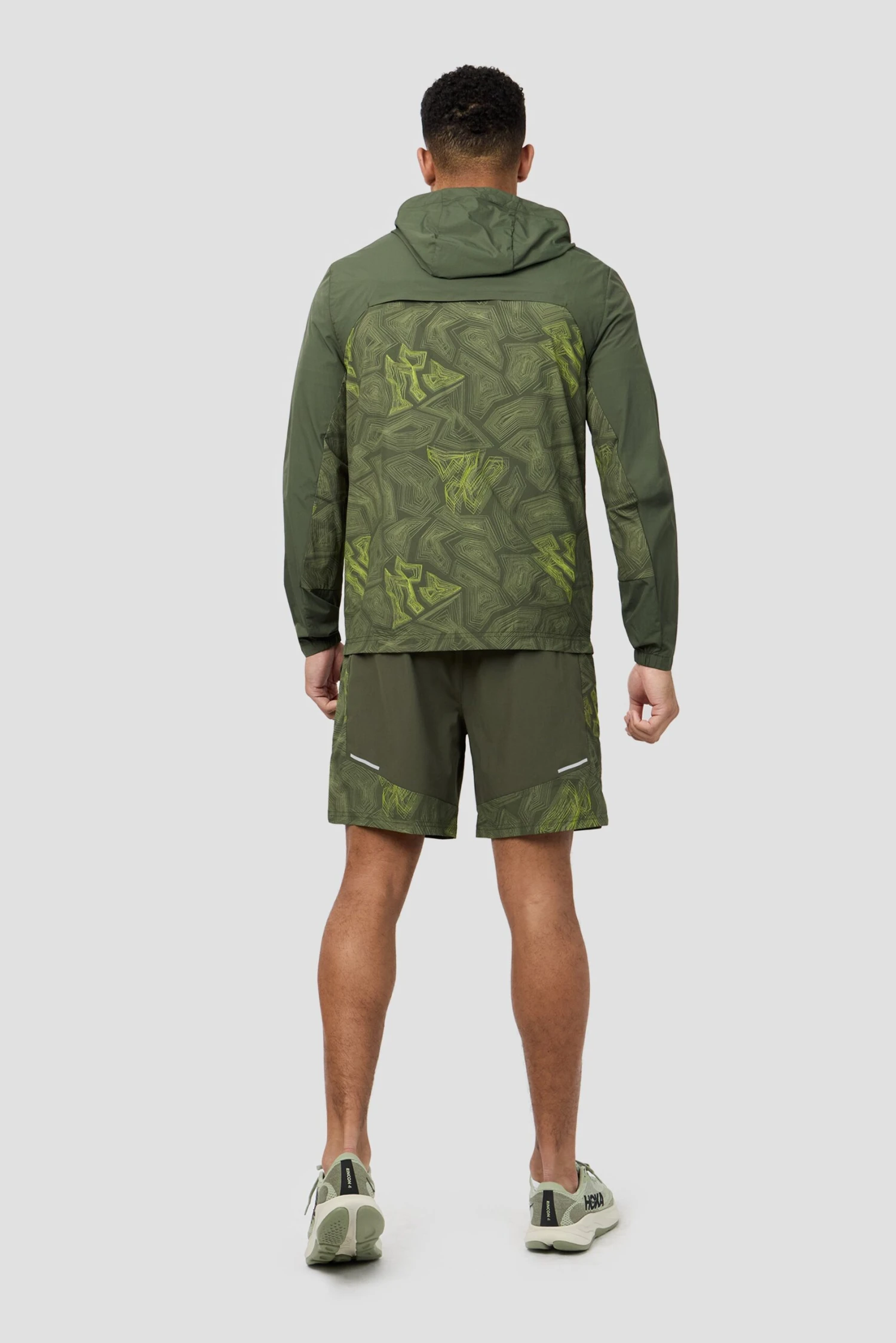 Geo M Print Windbreaker - Elm 4 Geo M Print Windbreaker - Elm - Image 4