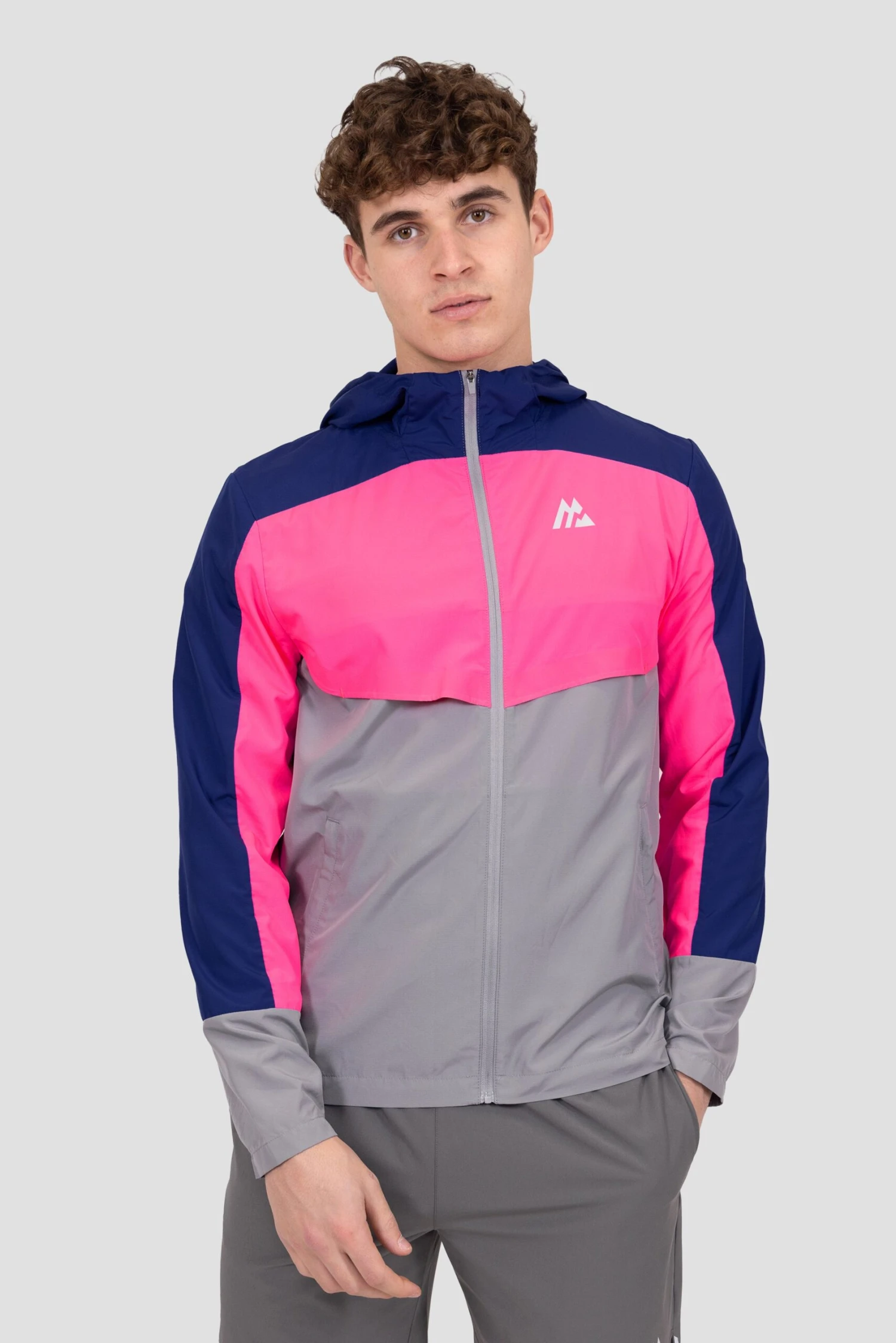 Breeze 2.0 Windbreaker - Marine Blue/Neon Pink/Platinum Grey 1 Breeze 2.0 Windbreaker - Marine Blue/Neon Pink/Platinum Grey