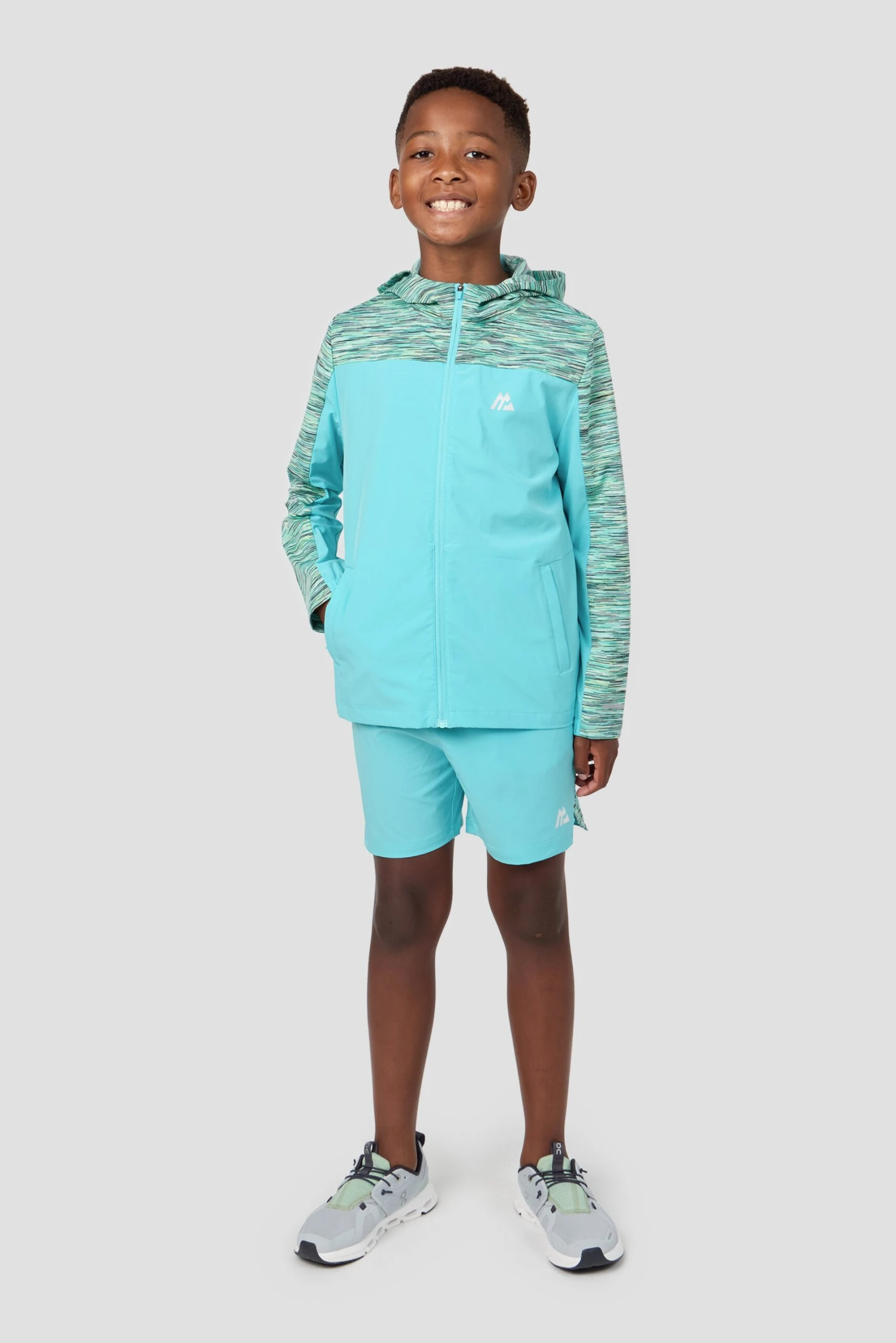 Boys Trail Windbreaker - Blue/Teal/Green 3 Boys Trail Windbreaker - Blue/Teal/Green - Image 3