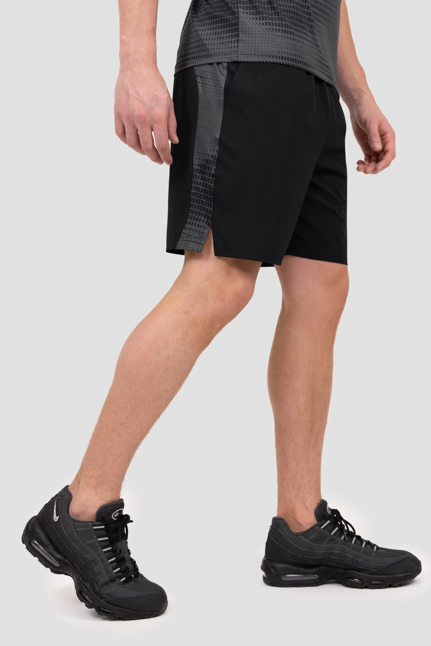 Peak Print Short - Black/Asphalt 2 Peak Print Short - Black/Asphalt - Image 2