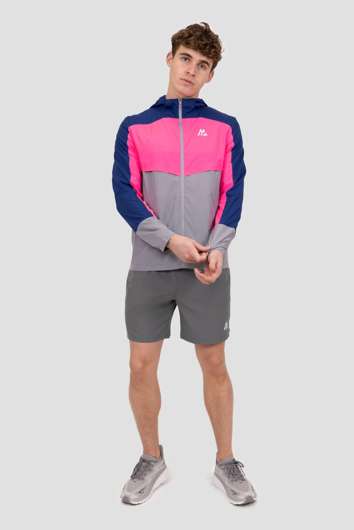 Breeze 2.0 Windbreaker - Marine Blue/Neon Pink/Platinum Grey 4 Breeze 2.0 Windbreaker - Marine Blue/Neon Pink/Platinum Grey - Image 4