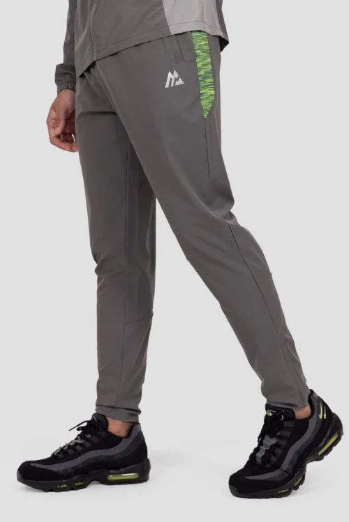 Trail Panel Running Pant - Grey/Green/Black