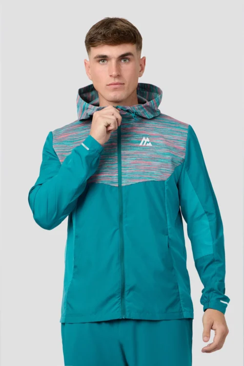 Trail Windbreaker - Teal/Pink