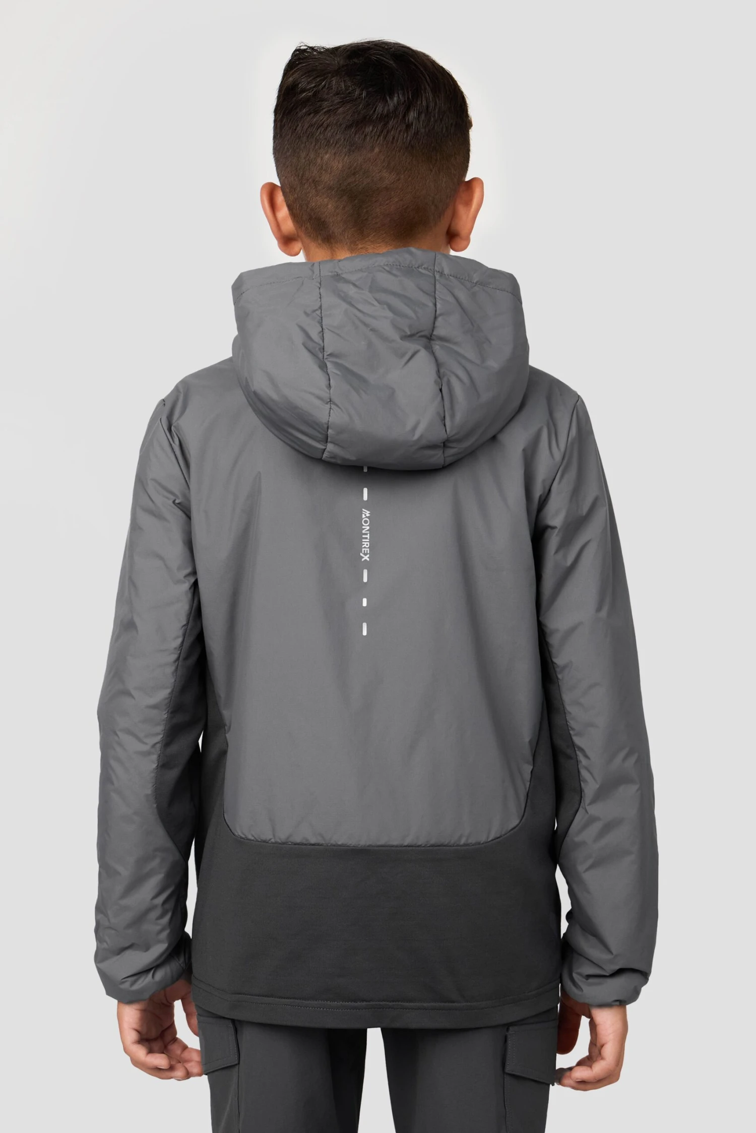 Boys Cache Jacket - Cement Grey/Asphalt 2 Boys Cache Jacket - Cement Grey/Asphalt - Image 2