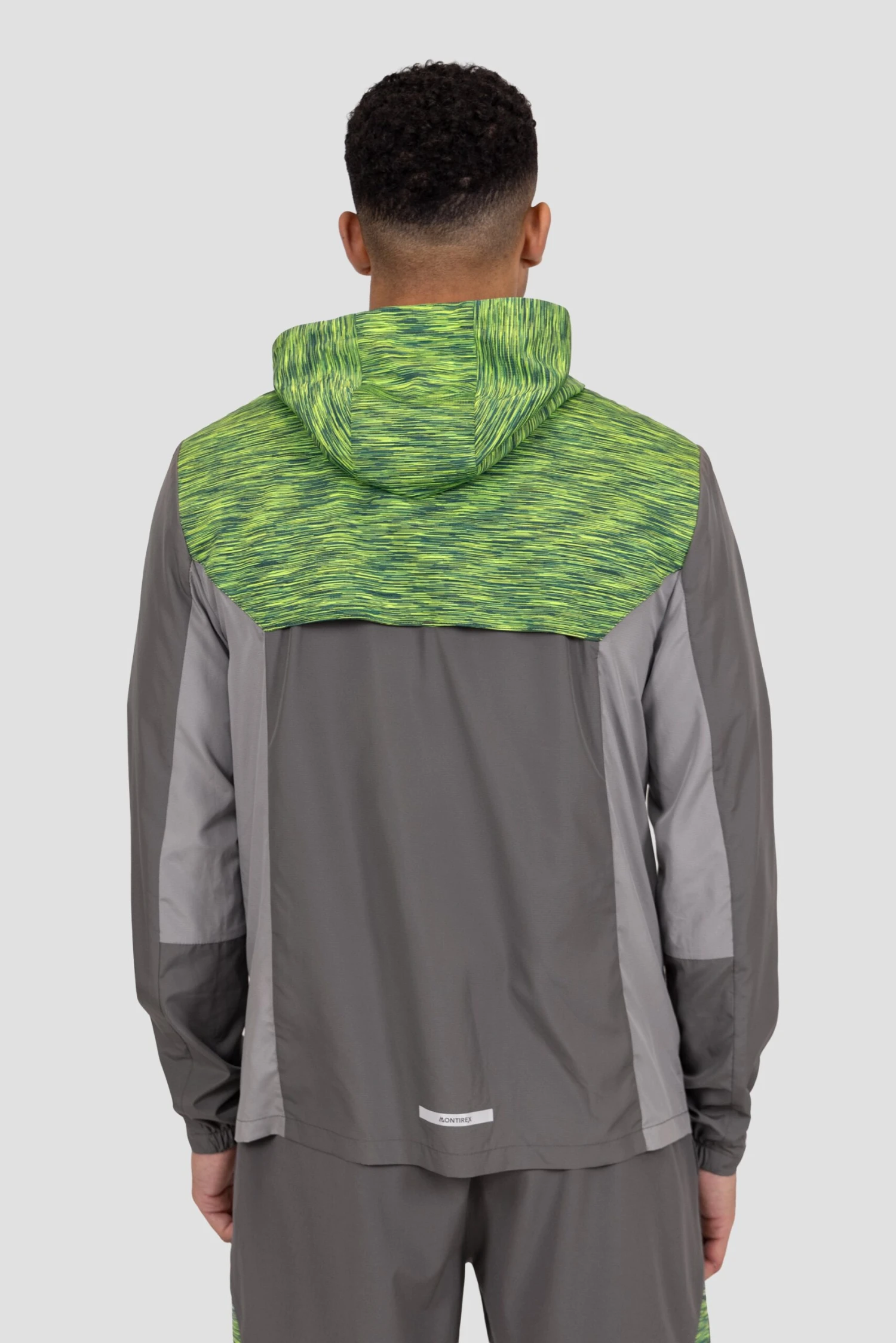 Trail Windbreaker - Grey/Green/Black 2 Trail Windbreaker - Grey/Green/Black - Image 2